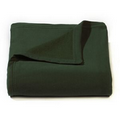 Hunter Green Sweatshirt Jersey Fleece Blanket